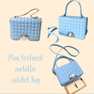 Mini metallic satchel Bag